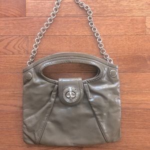 Marc by Marc Jacobs Totally Turnlock Mushroom Patent Leather Satchel